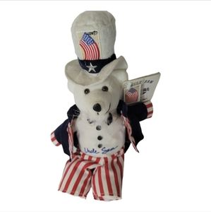 Uncle Sam Stamp Bear Timeless Toys Plush Post Office USPS NWT